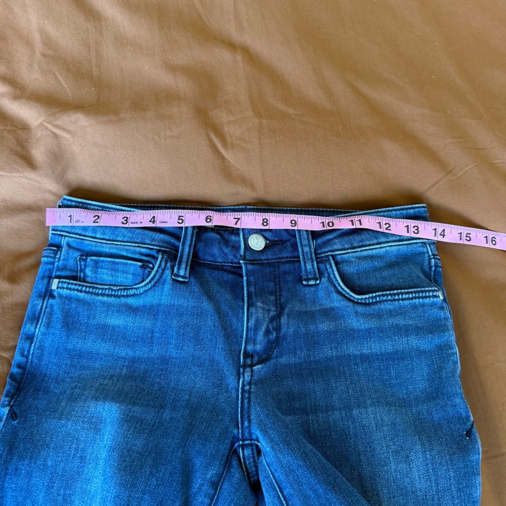 Pilcro Anthropologie Stet Flare Jeans Blue Medium Wash Denim Womens 25 Bootcut - Picture 5 of 7
